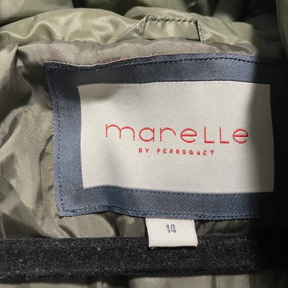 Marelle By Perroquet Olive Green Puffer Jacket Kids Unisex Size 14 - Picture 4 of 5